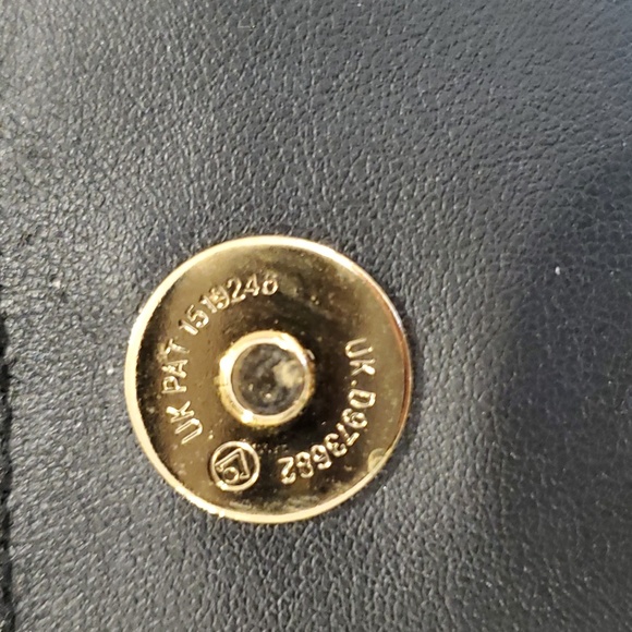 VTG Ganson Woven Leather Navy Purse Shoulder bag Cross… - Picture 3 of 7